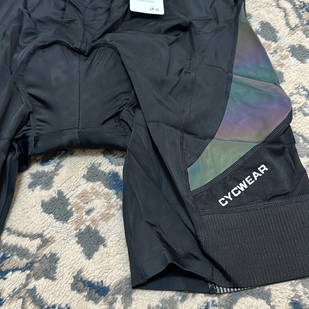 Women's Black Cycling Shorts - Picture 2 of 3